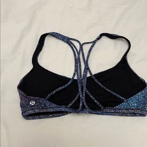 lululemon athletica Free to be zen  Bra - Black and Purple Size 8